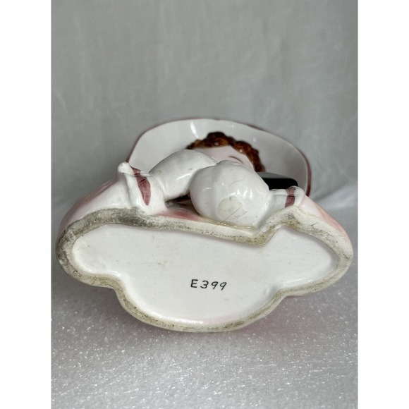 VINTAGE NORCREST Lady Head Vase, E399, Bonnet - Picture 9 of 9